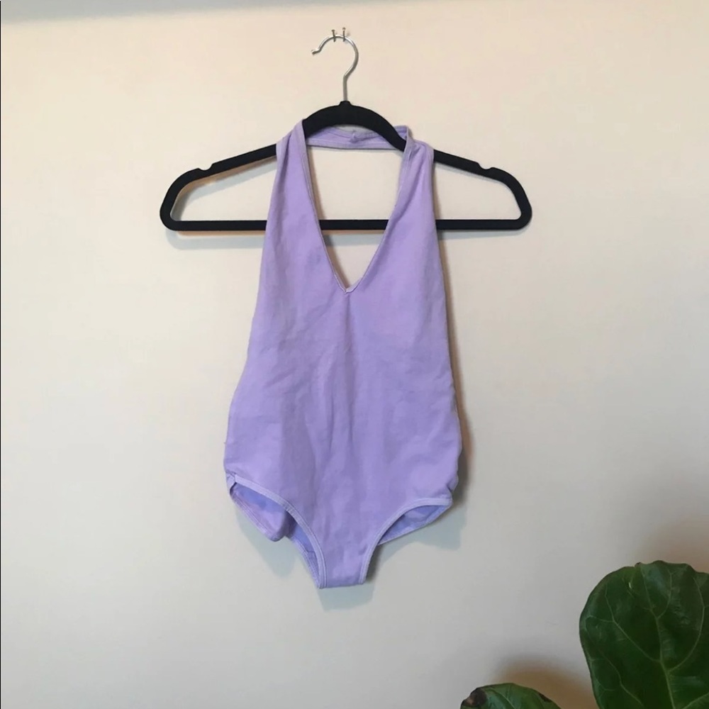 Lilac Bodysuit American Apparel